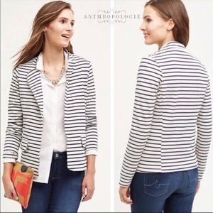 Anthropologie striped blazer